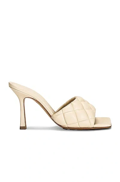 Bottega Veneta Padded Stretch Mule Sandals In Sea Salt