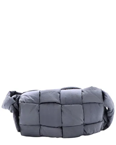 Bottega Veneta Padded Tech Cassette Crossbody Bag Intrecciato Nylon (authentic  Pre-loved) In Gray