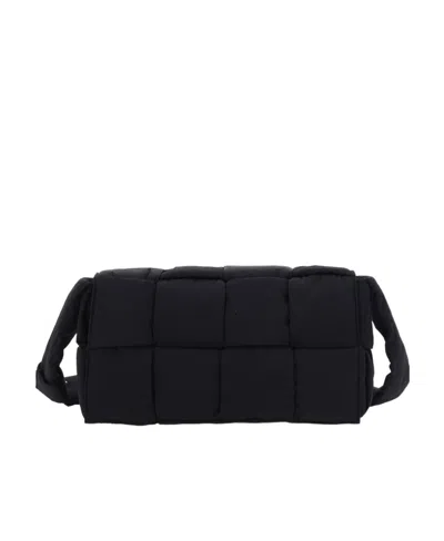 Bottega Veneta Padded Tech Cassette Crossbody Bag In Black
