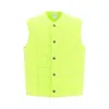 Bottega Veneta Technical Nylon Vest With All-over Woven Pattern In Green