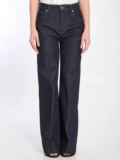 Bottega Veneta Palazzo Jeans In Blue