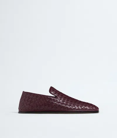 Bottega Veneta Palazzo Slipper In Burgundy