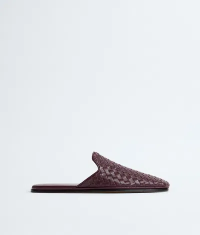 Bottega Veneta Palazzo Slipper In Burgundy