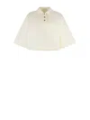 Bottega Veneta Pale Meringue Cotton T-shirts And Polos In Neutral
