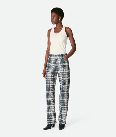 Bottega Veneta Pantalon En Cuir Mini Intreccio