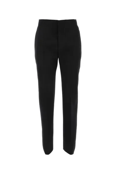 Bottega Veneta Wool Trousers In Black