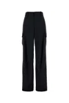 Bottega Veneta Pantalone Cargo In Lana Blu Notte  Donna