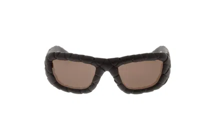Bottega Veneta Panthos Frame Sunglasses In Brown