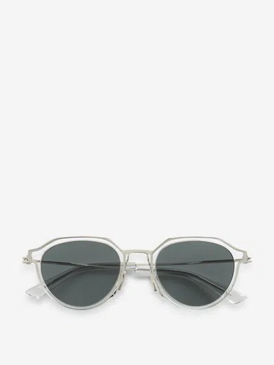 Bottega Veneta Panthos Round Sunglasses In Grey