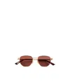 Bottega Veneta Panthos Sunglasses In Brown