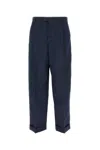 Bottega Veneta Tailored Long Trousers With Side Pockets And Zip Fastening In Blue