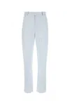 Bottega Veneta Pantalone In Twill Azzurro Pastello Donna In Blue