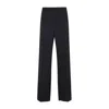 Bottega Veneta Straight Wool Casual Pants In Black