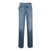 Bottega Veneta Mid Blue Cotton Pants In Mid Blue