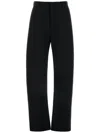 Bottega Veneta Pleated Cotton-twill Wide-leg Pants In Black  