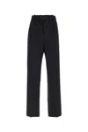 Bottega Veneta Flared Wool Pants In Blue