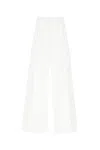 Bottega Veneta Women's Wide Leg Trousers In White