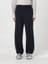 Bottega Veneta Wool Trousers Featuring Button Accents In Blue
