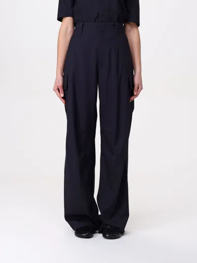 BOTTEGA VENETA PANTS BOTTEGA VENETA WOMAN COLOR BLUE,G53092009