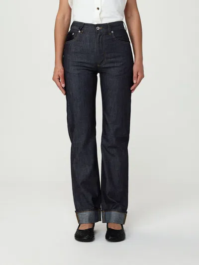 Bottega Veneta Pantalone  Donna Colore Blue In Black