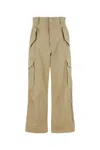 Bottega Veneta Cotton-blend Cargo Trousers In Brown