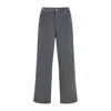 Bottega Veneta Matt Wide Leg Corduroy Pants In Gray