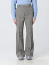 Bottega Veneta Pants In Silk And Viscose In Gray