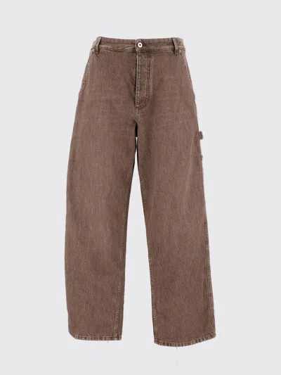 Bottega Veneta Pants Men Beige In Brown