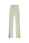 Bottega Veneta Women White Viscose Blend Pant In Neutral