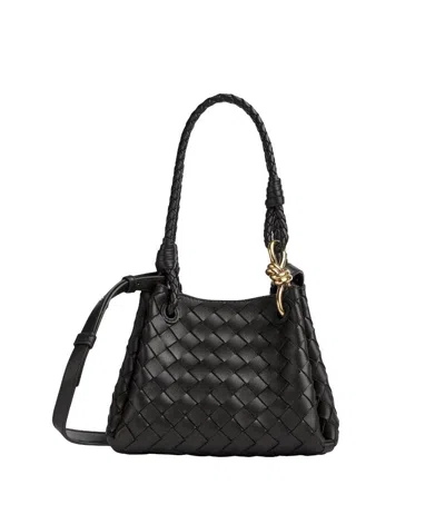 Bottega Veneta Parachute Handbag In Black