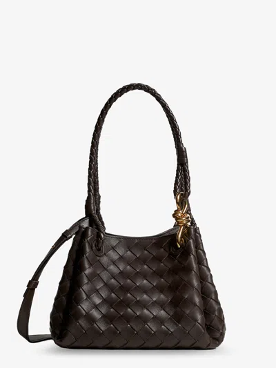 Bottega Veneta Parachute Leather Crossbody Bag In Brown