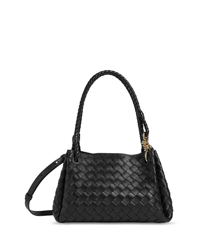 BOTTEGA VENETA PARACHUTE LEATHER TOP HANDLE BAG