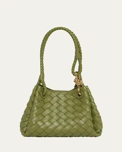 Bottega Veneta Parachute Small Bag In Matcha