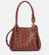 Bottega Veneta Parachute Small Intrecciato Leather Tote Bag In Burgundy