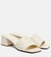 Bottega Veneta Off White Leather Heels