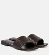 Bottega Veneta Flat Sandals With Intrecciato Leather Strap