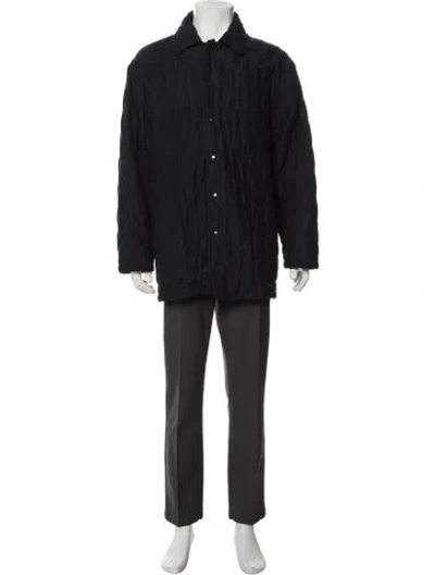 Pre-owned Bottega Veneta Parka In Black