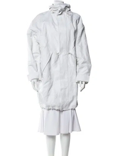 Pre-owned Bottega Veneta Parka In White