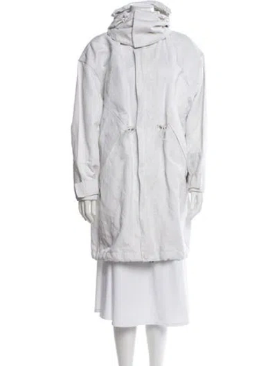 Pre-owned Bottega Veneta Parka In White