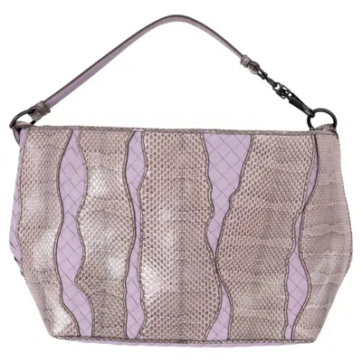 Pre-owned Bottega Veneta Parme Pink 2016 Glimmer Ayers Intrecciato Bag