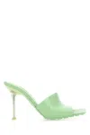 BOTTEGA VENETA PASTEL GREEN PVC STRETCH MULES