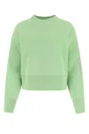 Bottega Veneta Women Pastel Green Stretch Cashmere Blend Sweater