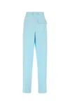 Bottega Veneta Pastel Light-blue Wool Wide-leg Pant
