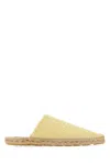 Bottega Veneta Pastel Yellow Nappa Leather Intreccio Espadrilles