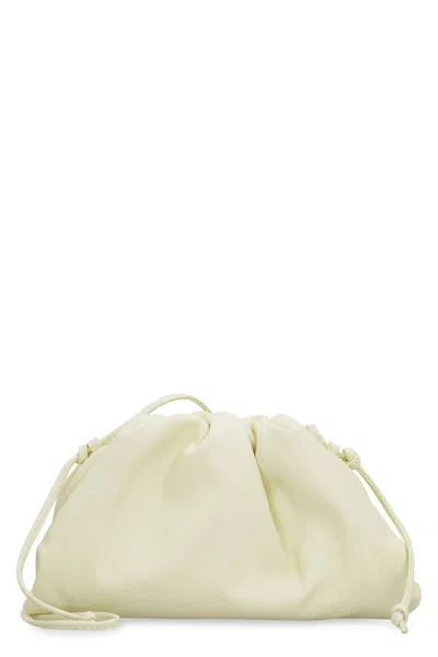 Bottega Veneta Pastel Yellow Nappa Leather Mini Pouch Clutch