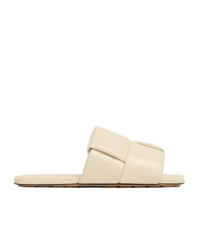 Bottega Veneta Patch Leather Mules In White