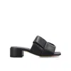 Bottega Veneta Black Patch Mules In Black