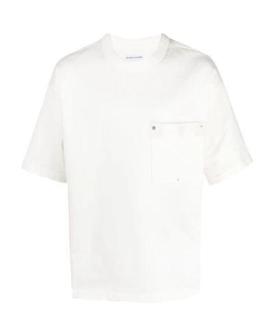 Bottega Veneta Patch-pocket Cotton T-shirt In White
