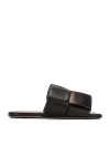 Bottega Veneta Patch Leather Mules In Black