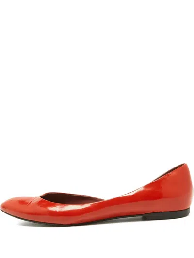 Pre-owned Bottega Veneta Patent Ballet Flats